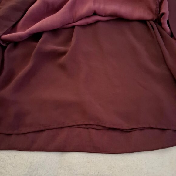 Anthropologie Maeve Women's Size Small Plum Burgundy Velvet Tunic Dress - Picture 10 of 15